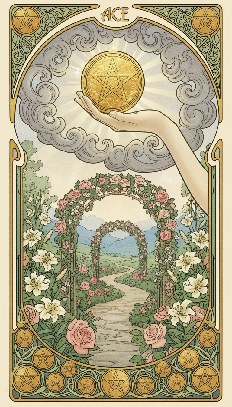 Ace of Pentacles tarot card